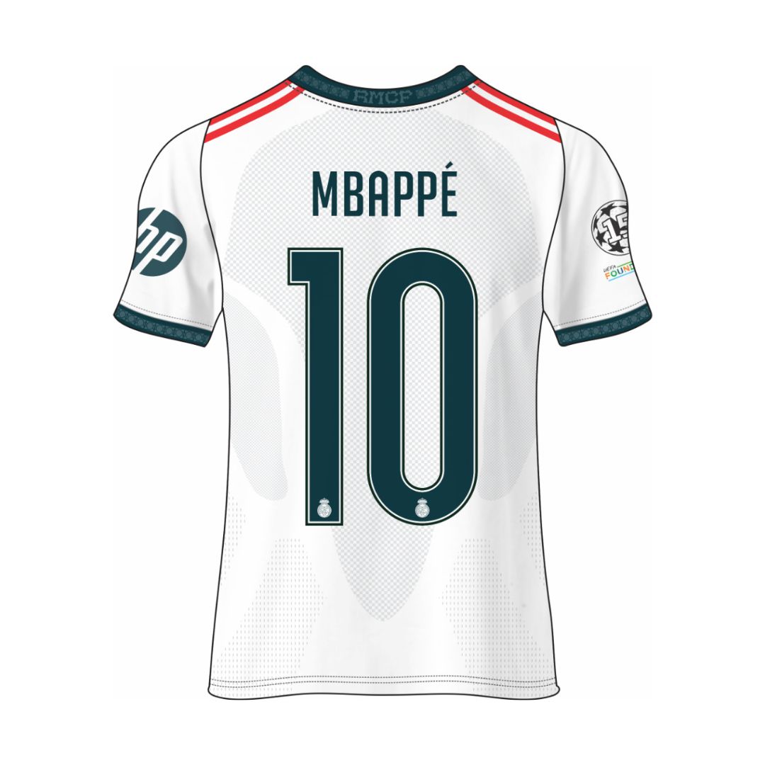 Real Madrid Home Jersey 2025/26 Mbappe 10